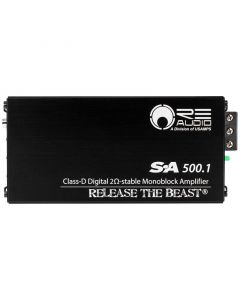 RE Audio SA500.1 1-Channel Class-D Subwoofer Car Amplifier - Main