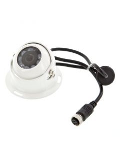 Safesight TOP-4P4206DRW White Heavy Duty Commercial RV Back Up Round Saucer Camera