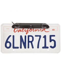 Safesight TOP-ML05 CMOS License Plate Mount Bar Type Back Up Camera - Black mounted on plate
