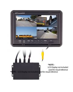 Safesight TOP-SS-B403Q Quad processor - RCA connection to sample monitor (Monitor not included)