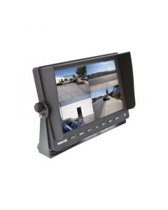 SafeSight TOP-SS-D1004Q 10" Commerial Quad Back up camera monitor - Left front perspective