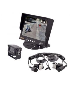 Safesight SC9002 Universal 7 inch LCD Monitor, Heavy Duty Weatherproof Back Up CCD Camera and SC1201 Trailer Cable 7 Pin for Commercial Vehicles