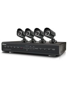 Swann SWDVK-425504-US 4-Channel DVR with 4 Indoor/Outdoor Day/Night Vision CCD Cameras
