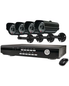 Swann SWA43-D2C5 4-Channel DVR with 4 CCD Weather-Resistant Cameras