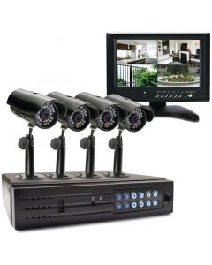 Swann SWA44-D1C2M1 7" LCD Observation System with 4-Channel 320GB DVR & 4 Cameras