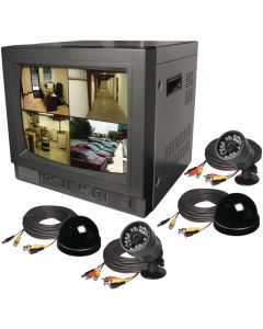 Security Labs SLM426C-B Refurbished Color Quad Observation System with 4 Cameras