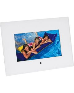 Sunpak SF-070-31001UH 7 Inch Digital Picture Photo White Acrylic Frame