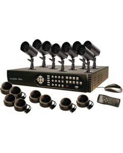 Security Labs SLM437 16-Channel, 500GB DVR with 8 Indoor/Outdoor Cameras