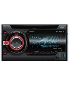 Sony WX-900BT Double DIN CD Car Stereo Receiver - Red illuminations