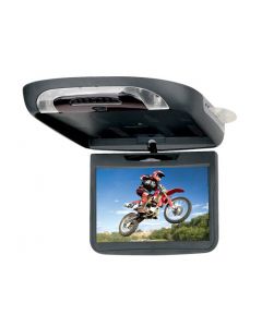 DISCONTINUED - Sound Storm (SSL) S11.2C Widescreen 11.2 Inch Flip Down Ceiling Mount LCD Swivel Monitor with Built In DVD Player and Snap On Color Skins