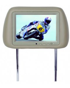 DISCONTINUED - Sound Storm (SSL) SH7i Single 7 Inch Universal Headrest TFT LCD Monitor with IR Infrared Audio Transmitter - Tan