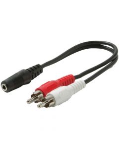 Steren 255-036 Female 3.5mm to Stereo Male RCA cable