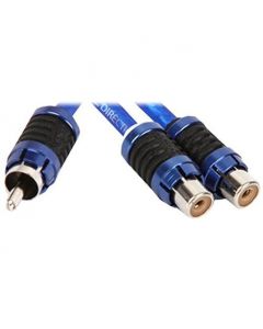 Stinger SI62YF 6000-Series (2) Female to (1) Male Y-Adapter Car Stereo RCA Interconnect Cable