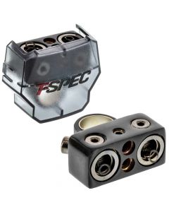 T-Spec V12-2148PN Positive or Negative Battery Terminal with (2) 0 Gauge and (2) 8 Gauge outputs