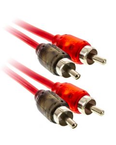 T-Spec V6RCA-1.52-10 1.5 Foot V6 Series Two-channel RCA Audio Cable in Red - 10 Pack