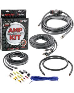 T-Spec V8-4RAK 4 Gauge V8 Series Amplifier Installation Kit with RCA cables