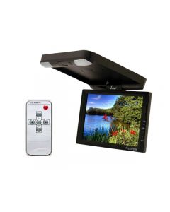 Tview T1225FDIR 12 inch TFT LCD Overhead Flip Down Monitor with Swivel Screen and IR Infrared Audio Transmitter