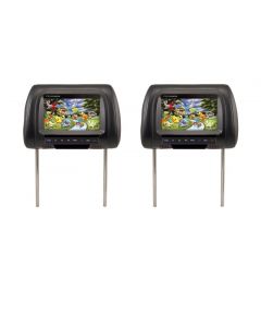 DISCONTINUED - Accelevision THR700B 7" Dual headrest monitors - Pair