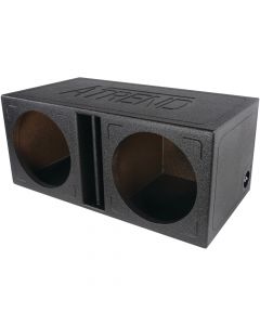 DISCONTINUED - ATREND-XLINE TL-12DV Atrend Series Dual Slammer Vented Divided Enclosure with Bed Liner Finish 12"