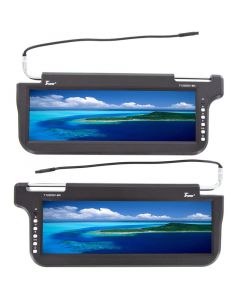 Tview T1220SVBK 12.2 inch Dual Sun Visor Monitors - Black