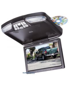 Tview T138DVFDBK 12.1 Inch Overhead DVD player with USB/SD card reader and Wireless game controllers - Black