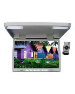 Tview T156IRGR 15.4 Inch Roof Mount Flip Down LCD Monitor - Grey