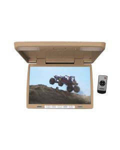 Tview T156IRTAN 15.4 Inch Roof Mount Flip Down LCD Monitor - Tan