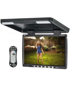 Tview T154DVFD-BK 15.4 inch LCD Car Flip Down DVD Monitor - Main