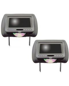 DISCONTINUED - Tview T719DVPL Touchscreen 7 Inch LCD Universal Replacement Headrest Monitors and DVD Combo