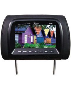 Tview T726PL-BK 7" Replacement Headrest with 2-Video Inputs