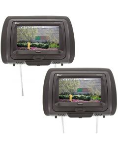 Tview T77DVTS 7" LCD Universal Replacement Headrest Monitors and DVD Combo