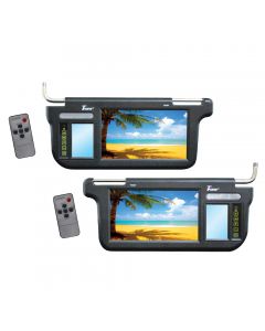 Tview T93SVBK 9" Sunvisor monitor pair - Black