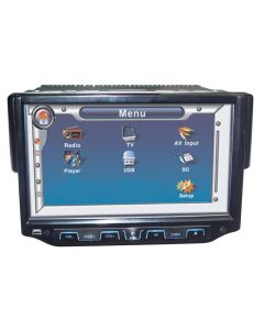 DISCONTINUED - Tview DVD71TS 7 Inch Single DIN Touchscreen Motorized TFT LCD Monitor and DVD Multimedia Player with Detachable Face