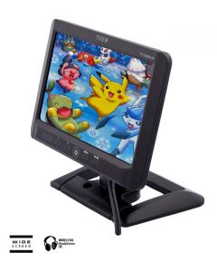 Tview T712HR-IR Universal 7 inch Widescreen TFT LCD Monitor with Built in IR Transmitter, Headrest Shroud and Mounting Stand