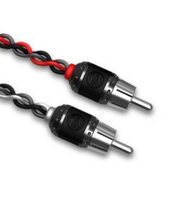 T-Spec V12RCA-Y1 V12 Series Two-Channel Audio Y-Cable in Black and Red Color with One Female and Two Male Connectors