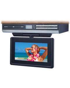 DISCONTINUED - Audiovox VE727 7" Ultra-Slim Under-Cabinet LCD Drop Down TV With Built-In Slot Load DVD Player