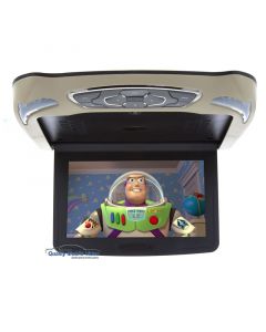 Vizualogic VZ11D 10.1 inch Overhead Flip Down Monitor with Built in DVD Player and USB and SD Card Reader-1