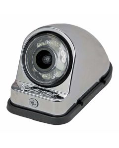 Audiovox Voyager VCMS50LCM 1/4" Left Side Mount Color Camera with 80 degree Wide Angle - Chrome housing