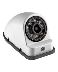 Audiovox Voyager VCMS50LWT 1/4" Left Side Mount Color Camera with 80 degree Wide Angle - White housing