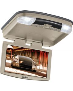 DISCONTINUED - Clarion VT1000T 10" LCD Overhead Monitor With DVD Player (Tan Housing)