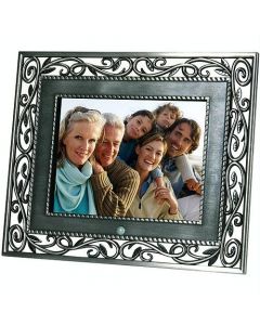 X-Digital Media XAW8DFHD 8 Inch Digital Photo Picture Frame Custom Home Decor Die-Cast Metal Trim