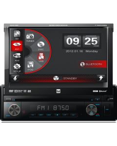 Dual XDVD1175BT Bluetooth Enabled 4-Channel Multimedia Receiver with 7 Inches Digital HD Display for Vehicles