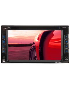 Dual XDVD1262 6.2" Double-Din In-Dash Touchscreen DVD Receiver with USB/SD inputs and iPod control