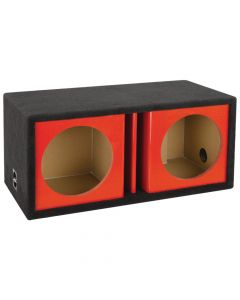 ATREND ZV12D-RED 12" Atrend Series Dual Vented Chambered Kandy Kolor Enclosure 12" Red