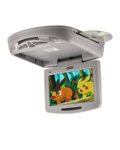 DISCONTINUED - Quality Mobile Video QMV-RF900DVD-B R9 Overhead Roof Mount Flip Down 9 inch Monitor with Built-in DVD Player, USB and SD Ports - Black