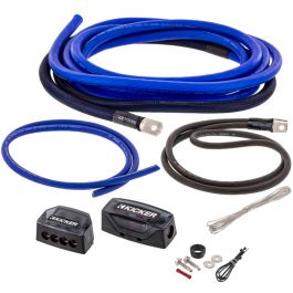 Kicker PKD1 1/0 AWG Gauge Dual Car Amp Installation Wire Kit Amplifier Install 
