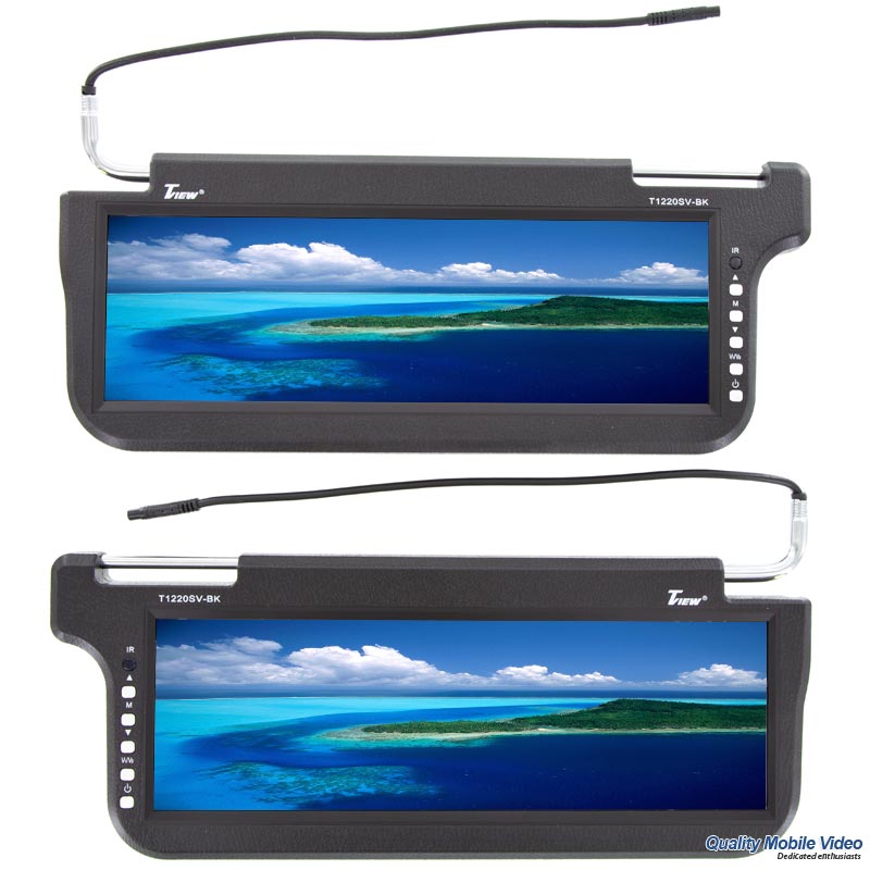 Tview sun visor monitors