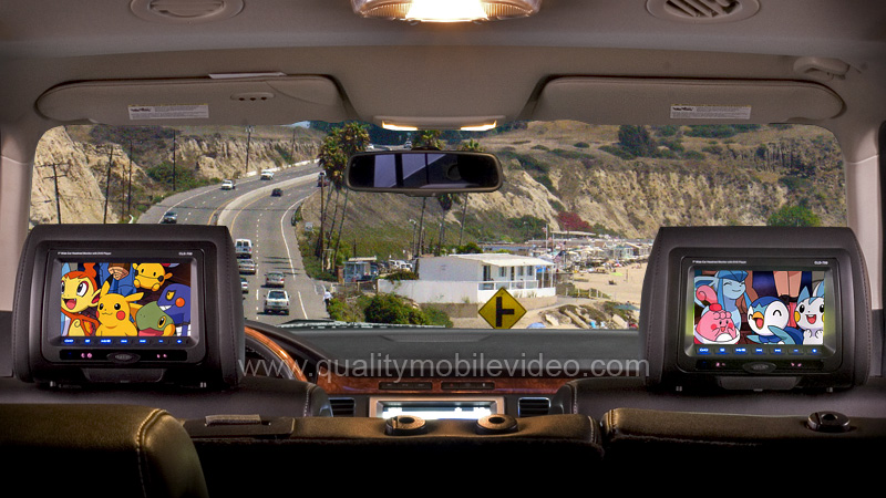 Dual Concept CLD-703 DVD Headrest Monitor installed Dual Concept CLD-703 DVD Headrest Monitor installed
